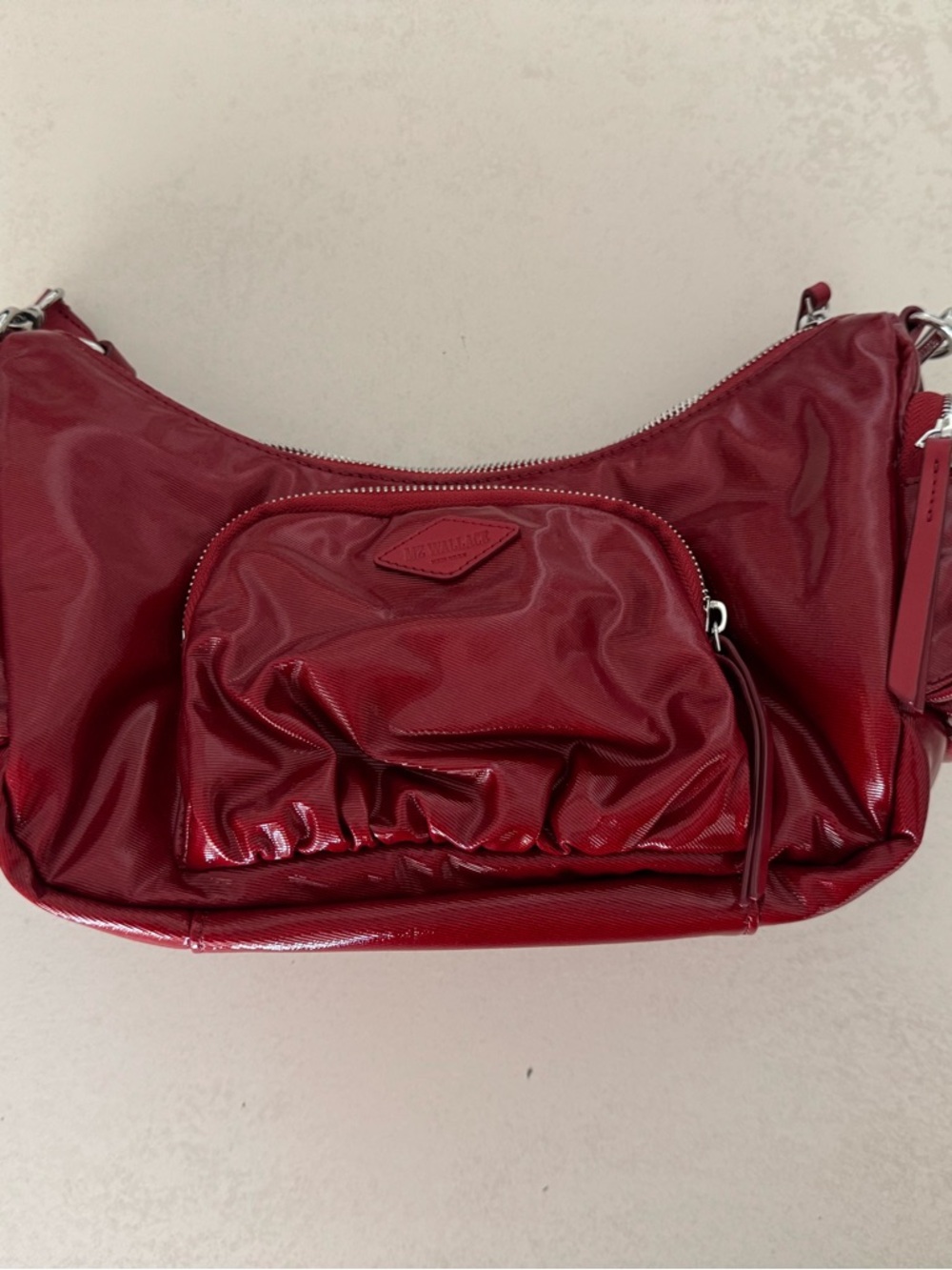 NWT DISCONTINUED Medium Chelsea Shoulder Bag, Apple Gloss
